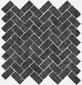 Italon Room мозаика Room Black Stone Mosaico Cross 31.5*29.7
