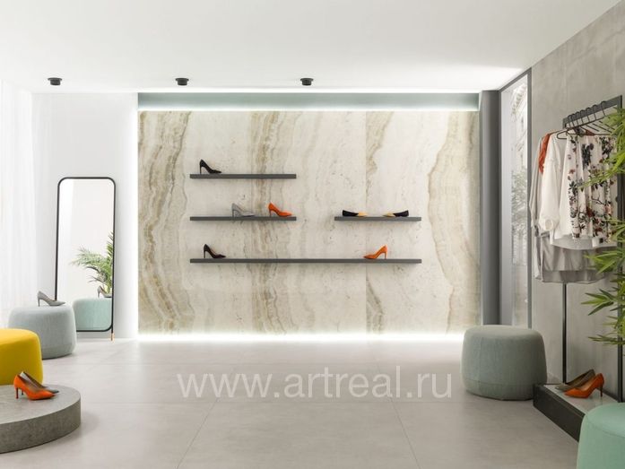 Керамогранит Urbatek Xlight Onyx Jade в интерьере