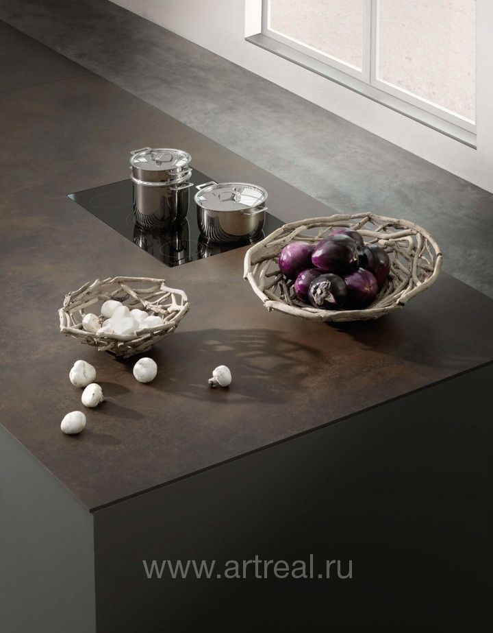 Керамогранит Laminam Russia Ossido в интерьере