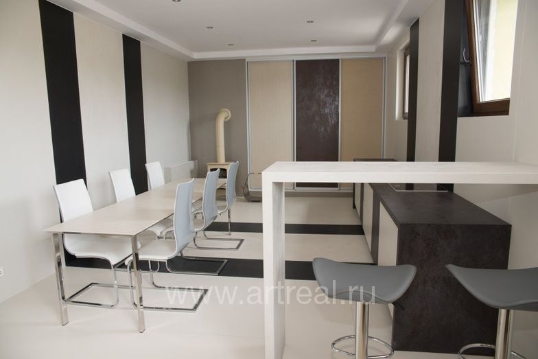 Керамическая плитка Laminam Russia Rigato в интерьере