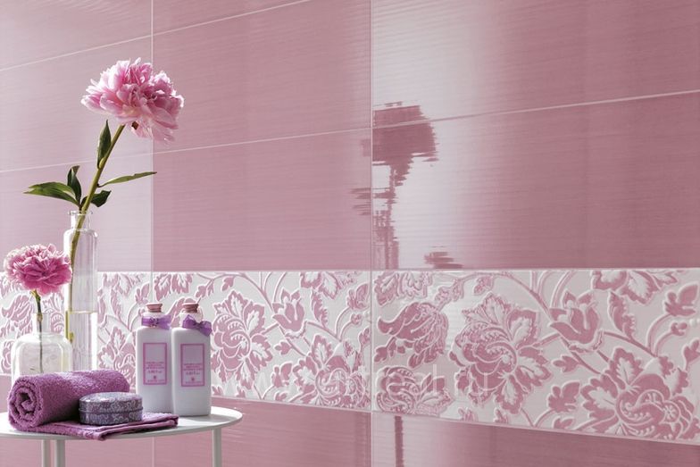 Базовая плитка и декор Atlas concorde Gioia, цвет Rosa