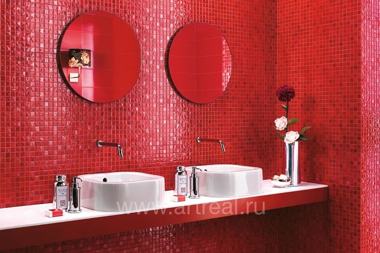 Красная мозаика из коллекции Atlas concorde Gioia
