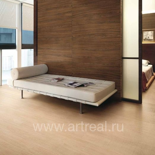 Отделка из керамического паркета Coem Axis двух цветов