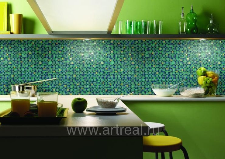 Мозаика Irida City в интерьере