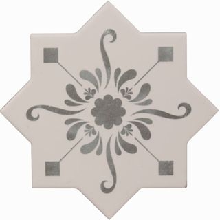 Cevica Becolors декор Star Dec. Stencil Grey 13.25*13.25