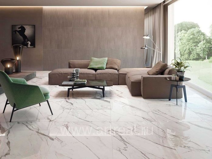 Керамогранит Supergres Purity Of Marble в интерьере