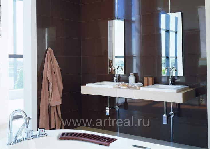 Керамическая плитка Porcelanosa Glass в интерьере