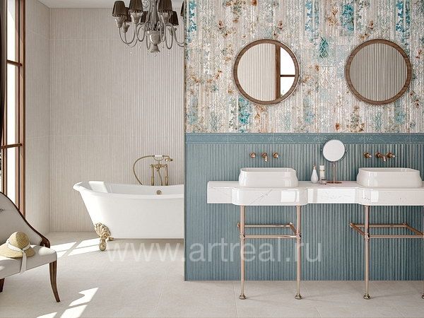 Керамическая плитка Durstone Indiga/Lines/Crayon в интерьере