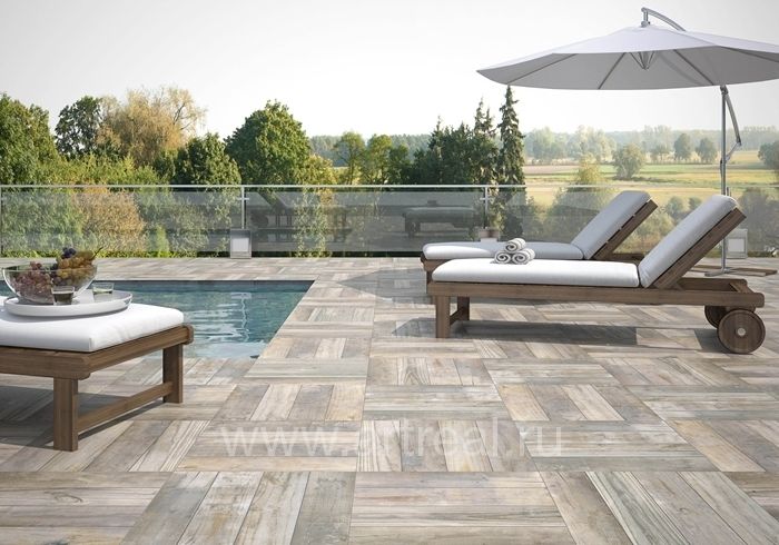 Керамический паркет Zirconio Lido на террасе Керамический паркет Zirconio Lido на террасе
