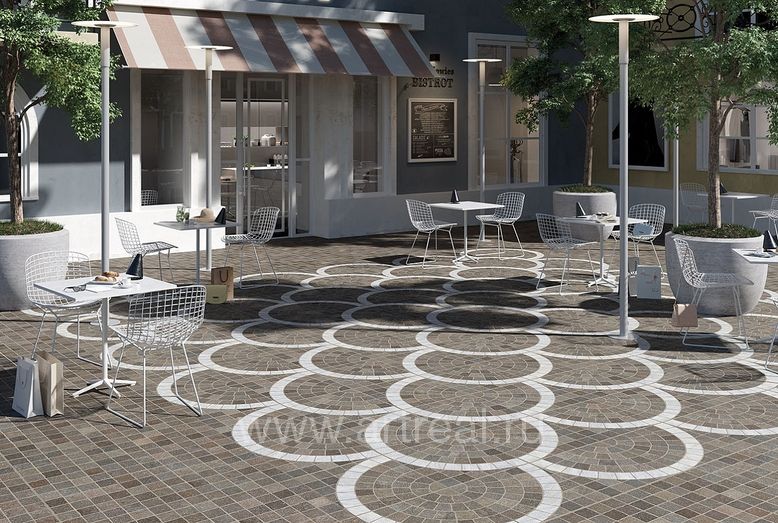 Керамогранит Rondine Aurelia в интерьере