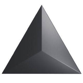ZYX Evoke настенная плитка Traingle Level Black Matt 15*17