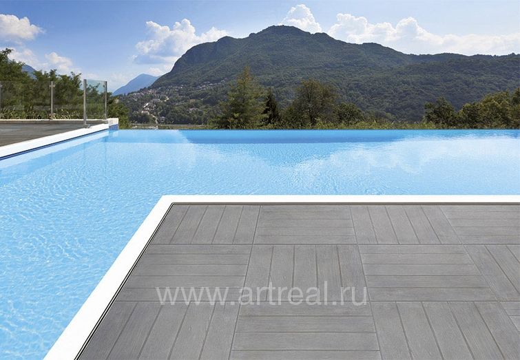 Нескользкий керамогранит Savoia Ceramic Lames можно укладывать на террасе