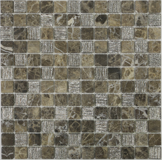 LeeDo Caramelle Silk Way мозаика Coffee Jute 29.8*29.8*4