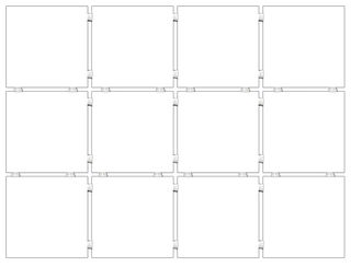 Kerama Marazzi Альба настенная плитка Конфетти Белый, полотно 30х40 из 12 частей 9,9х9,9 9.9*9.9*7