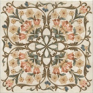 Kerama Marazzi Лирия декор Декор Лирия Ковёр Центр Лаппатированный 40.2*40.2