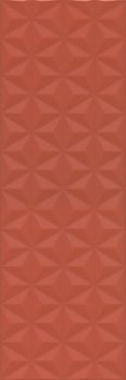 Kerama Marazzi Диагональ настенная плитка Диагональ красный структура обрезной 25*75*11