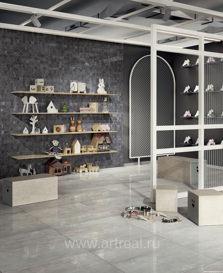 Керамогранит Serenissima Fossil в интерьере