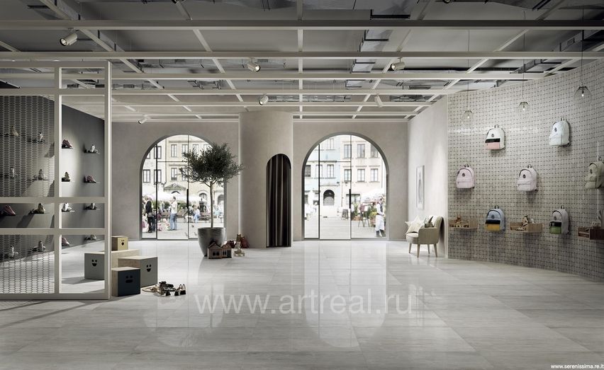 Керамогранит Serenissima Fossil в интерьере