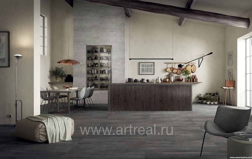 Керамогранит Serenissima Fossil в интерьере