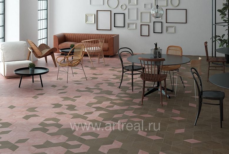 Керамогранит Wow Mud в интерьере