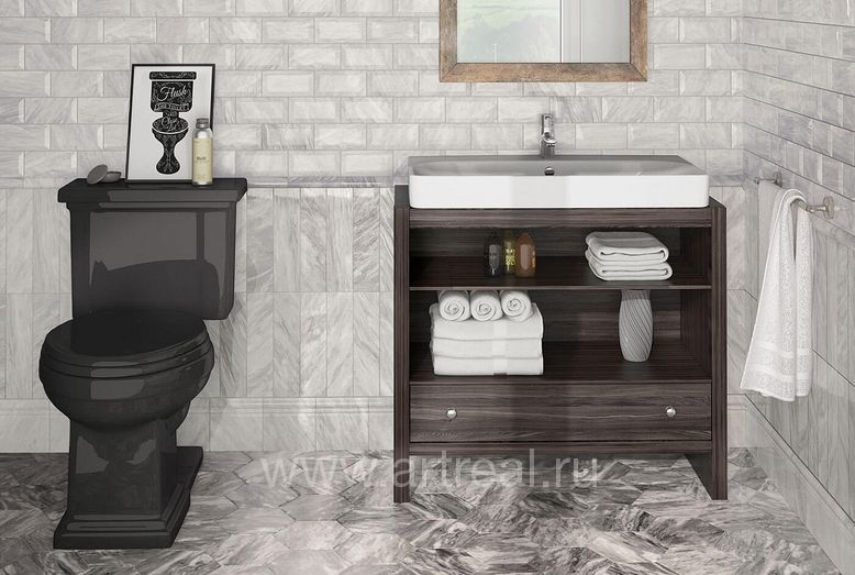 Керамогранит Equipe Bardiglio в интерьере