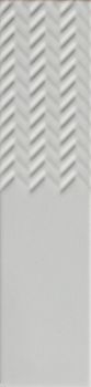 41zero42 Biscuit настенная плитка Waves Bianco 5*20*8