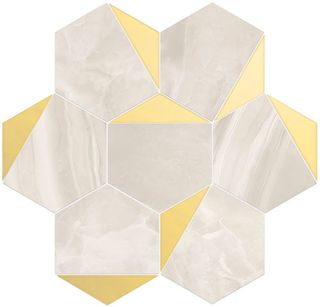 Мозаика Esagona Triangoli Oro Lusso 30*28