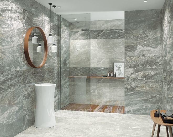 Керамическая плитка Azteca Nebula в интерьере