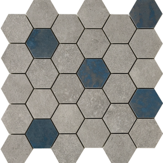 Peronda Grunge Floor мозаика D.Grunge Grey Hexa/AS/28,3X29,4/C 28.3*29.4*10
