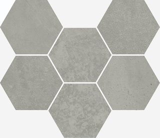 Italon Terraviva Grey Mosaico Hexagon