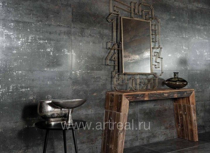 Tau Metal Керамогранит Tau Metal в интерьере