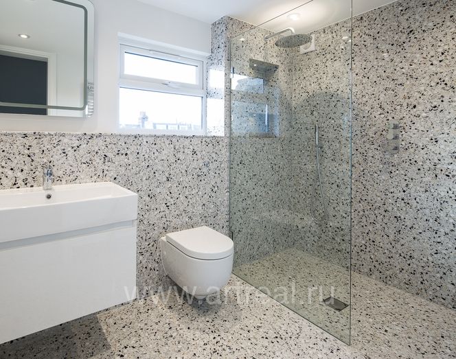 Керамогранит Laminam Russia Terrazzo в интерьере