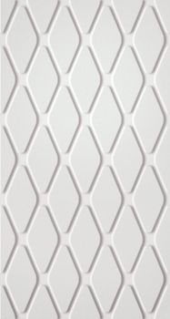 Atlas Concorde Rus 3D White Wall настенная плитка Rhombus Matt 30.5*56*9.5