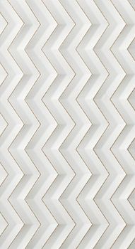 Atlas Concorde Rus 3D White Wall декор Chevron Glitter Matt 30.5*56*9.5