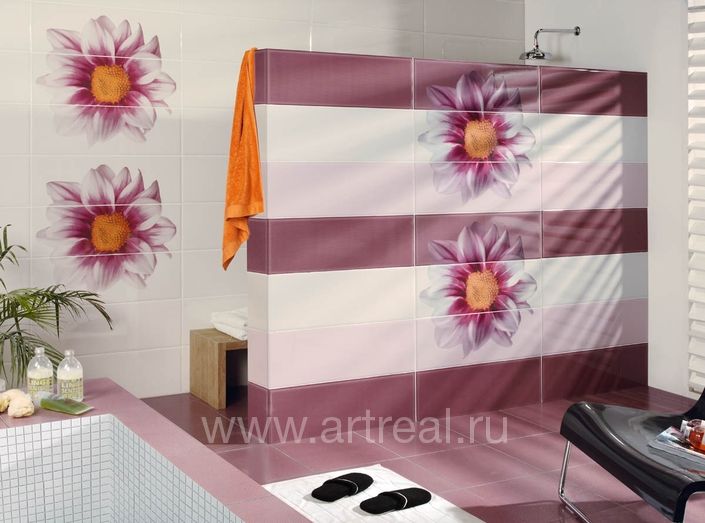 Интерьер испанской керамической плитки коллекции 7000 фабрики Porcelanite (Испания)