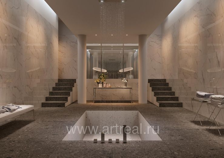 Керамическая плитка Marazzi Allmarble Wall в интерьере