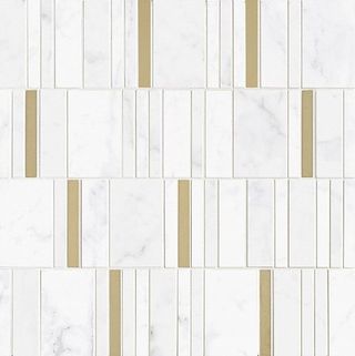 Marazzi Allmarble Wall мозаика Altissimo Mosaico Barcode Lux 40*40