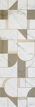 Marazzi Allmarble Wall декор Golden White Satin Decoro Club 40*120
