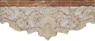 Aparici Tolstoi бордюр emile beige corona brillo 25.1*12