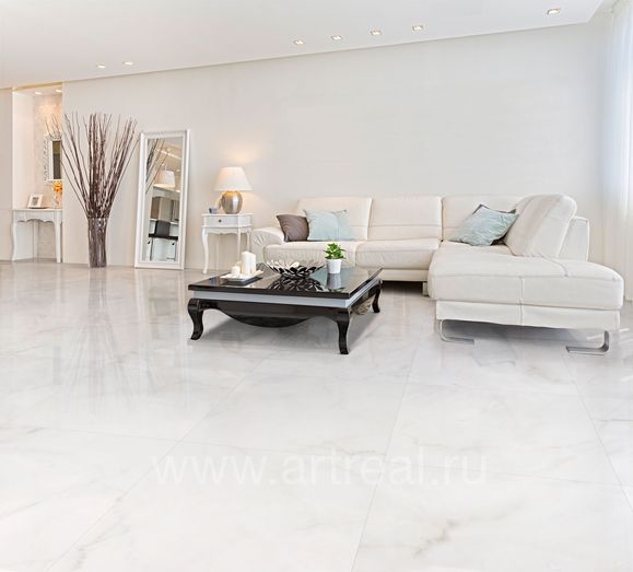 Керамогранит Itt Alexandra White в интерьере