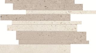 ABK Downtown мозаика Mosaico Brick Ivory Ash 40*30