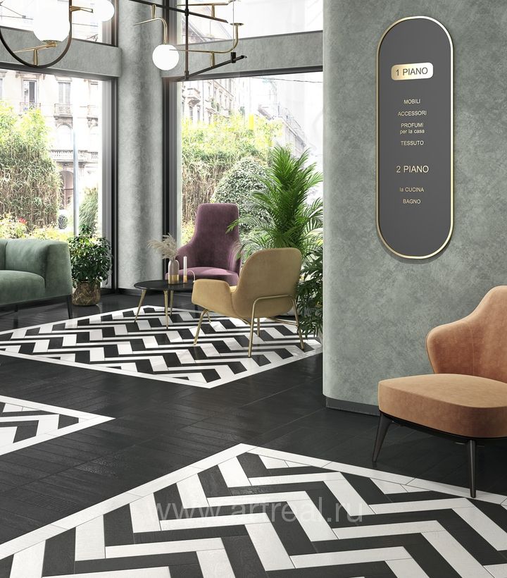 Kerama Marazzi Паркетто Керамогранит Kerama Marazzi Паркетто в интерьере