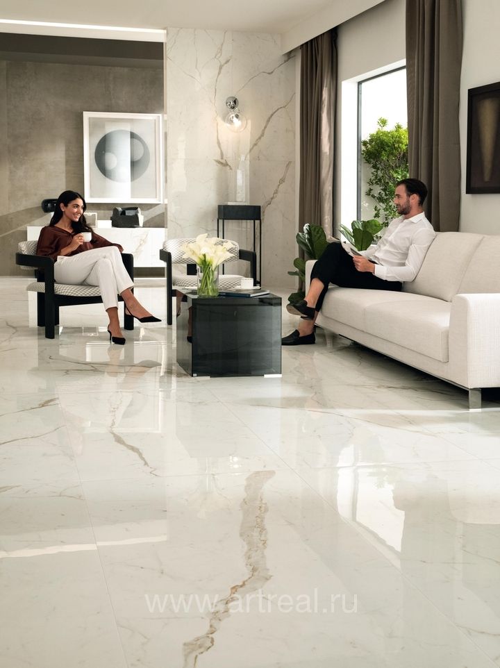 Керамогранит Marvel Shine в интерьере
