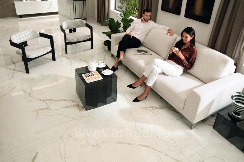 Керамогранит Marvel Shine в интерьере