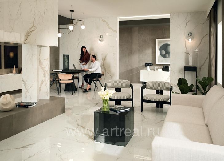 Керамогранит Marvel Shine в интерьере