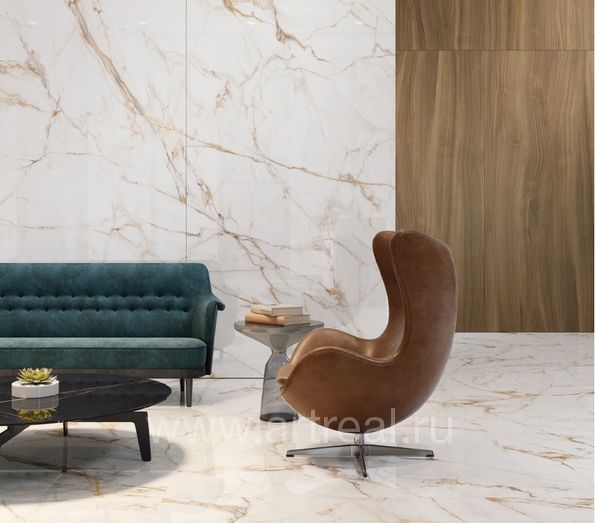 Керамогранит Xlight Calacatta в интерьере