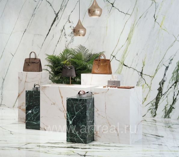 Керамогранит Xlight Calacatta в интерьере