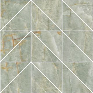 Roberto Cavalli Lush мозаика Onice Verde Mosaico Triangoli 29.6*29.6*9.5