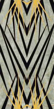 Roberto Cavalli Lush декор Palm Onice Verde 59.4*119*9.5