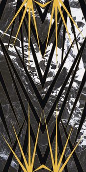 Roberto Cavalli Lush декор Palm Noir Antique 59.4*119*9.5